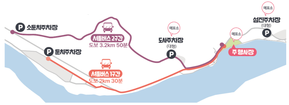 광양매화축제 주차장